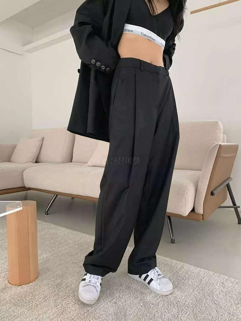 Jkichi - Korean Women Fashion - #momslook - Boxy Soft Pants