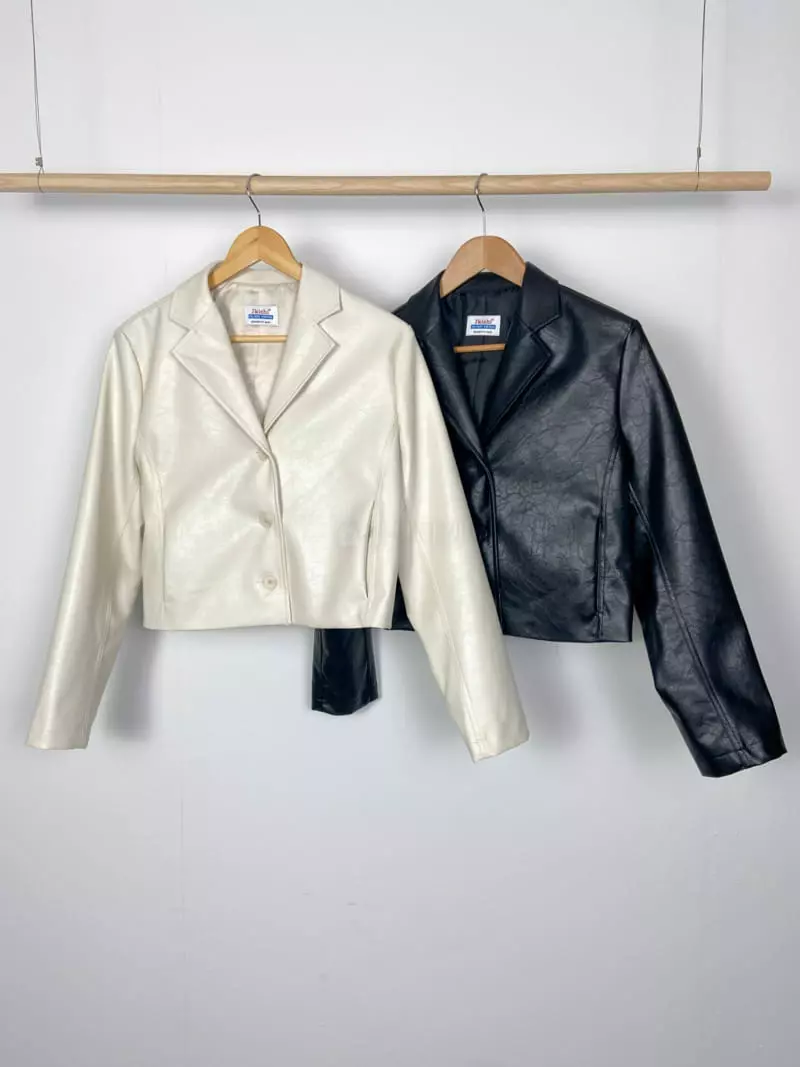 Jkichi - Korean Women Fashion - #momslook - Kitchi Leather Jacket - 4