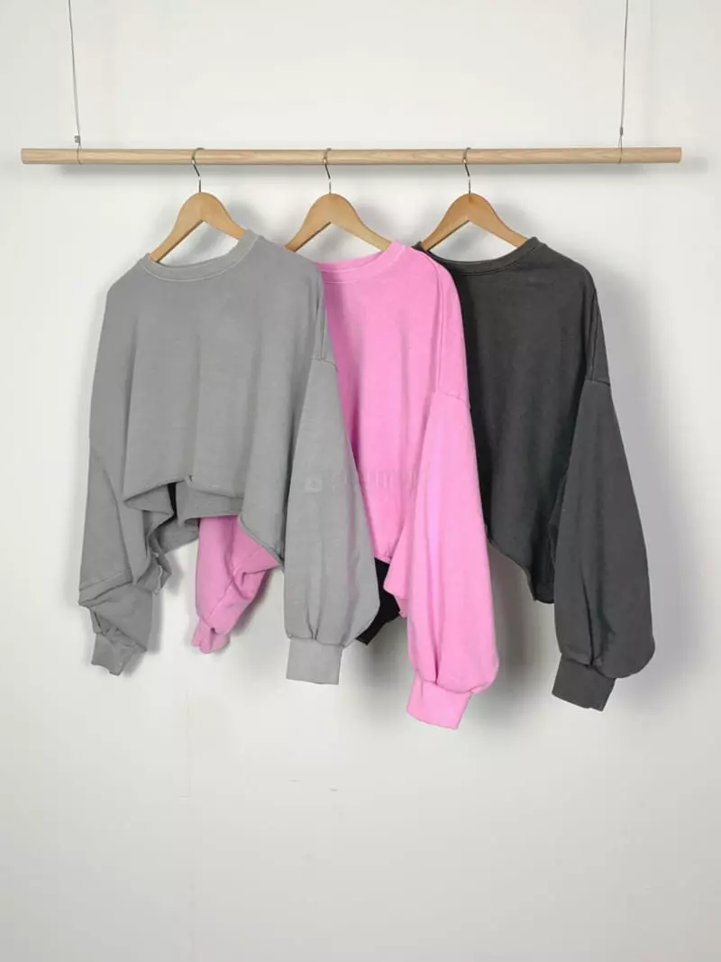 Jkichi - Korean Women Fashion - #womensfashion - Crop Pig Sweatshirt - 4