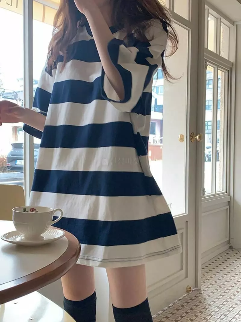 Jkichi - Korean Women Fashion - #momslook - Denkang Tee - 3