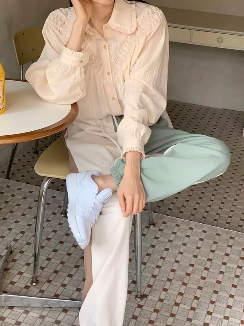 Jkichi - Korean Women Fashion - #restrostyle - Vanilla Blouse - 3