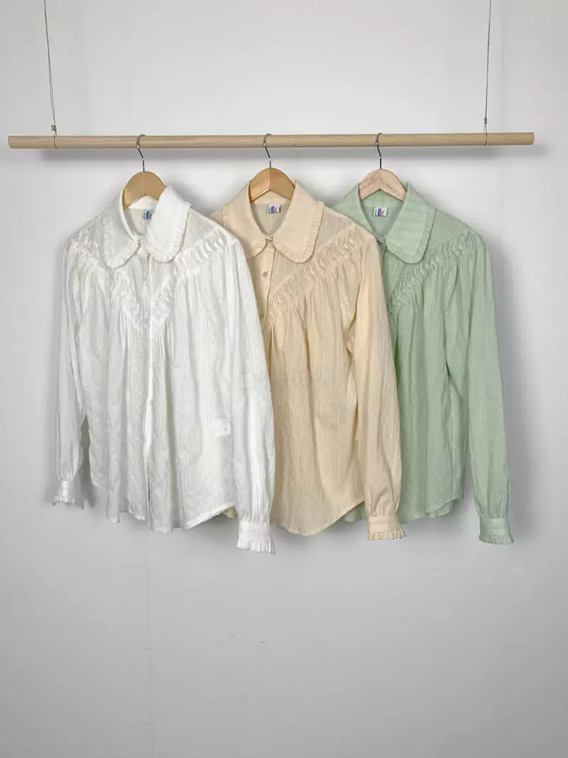 Jkichi - Korean Women Fashion - #restrostyle - Vanilla Blouse - 4