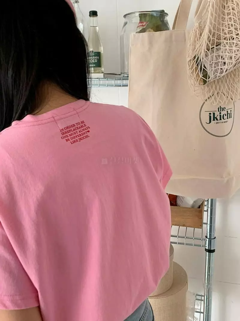 Jkichi - Korean Women Fashion - #vintageinspired - Basic Tee - 3