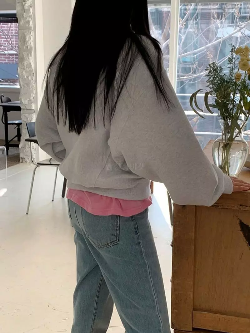 Jkichi - Korean Women Fashion - #vintageinspired - Shikseo Sweatshirt - 2