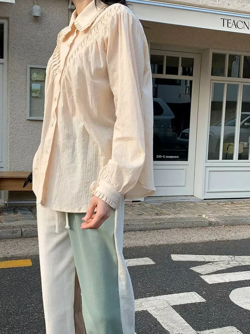 Jkichi - Korean Women Fashion - #vintagekidsstyle - Vanilla Blouse