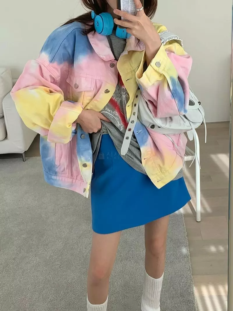 Jkichi - Korean Women Fashion - #momslook - 1029 Water Print Jacket - 4