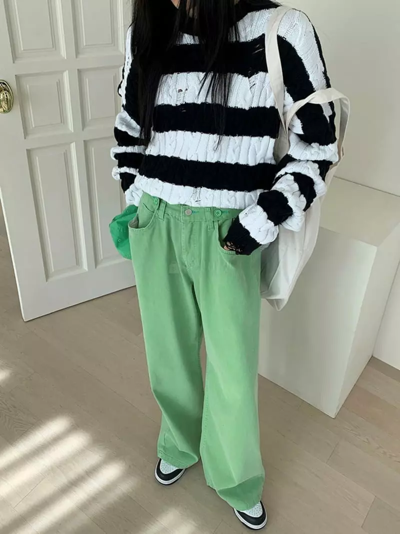 Jkichi - Korean Women Fashion - #womensfashion - 775 Dying Pants - 3