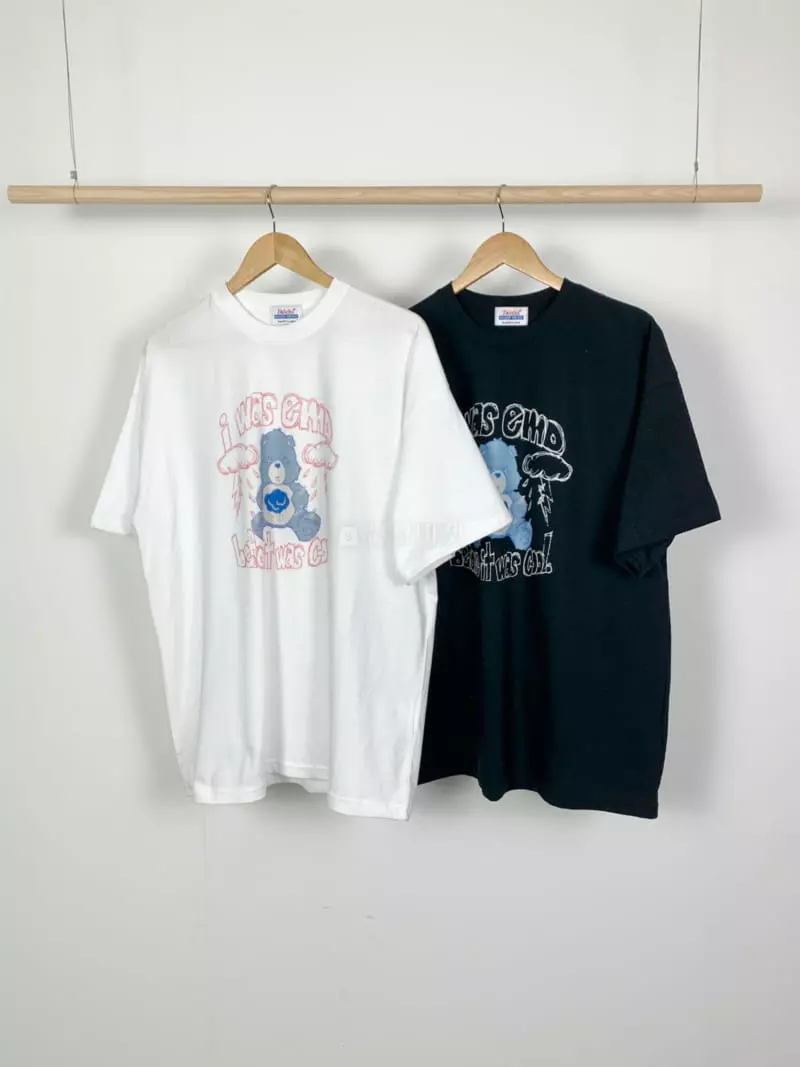 Jkichi - Korean Women Fashion - #momslook - Angry Bear Tee - 4