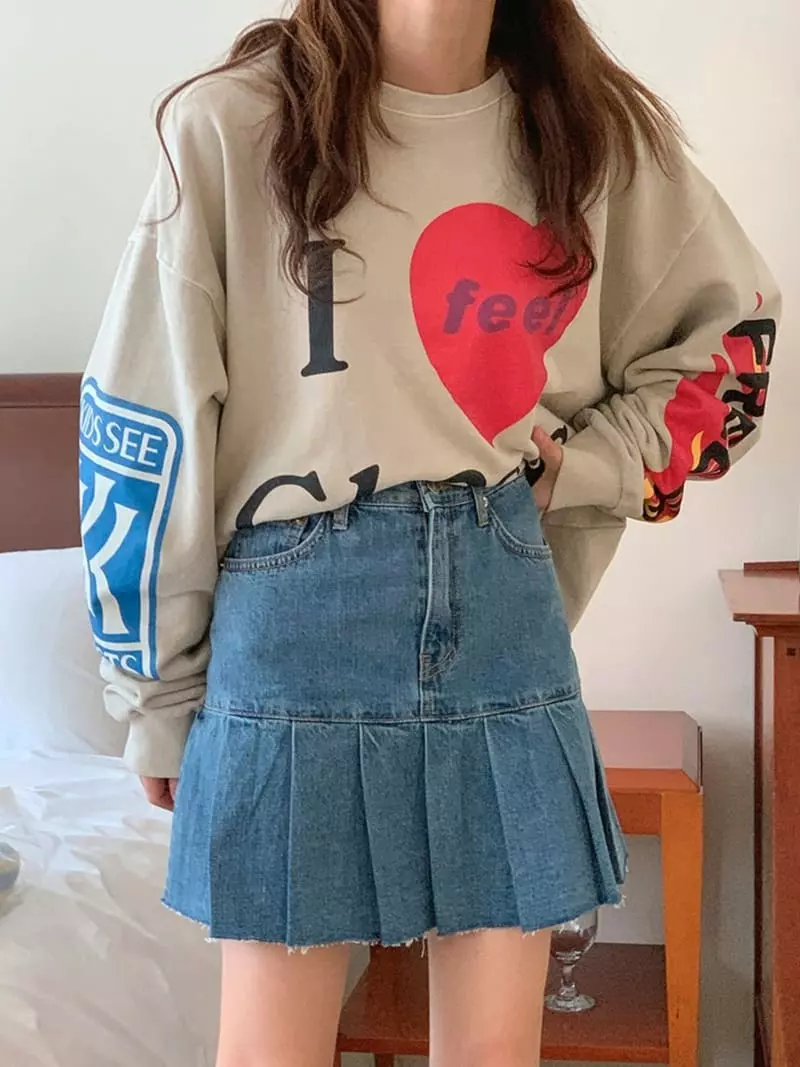 Jkichi - Korean Women Fashion - #womensfashion - 1031 Wrinkle Skirt