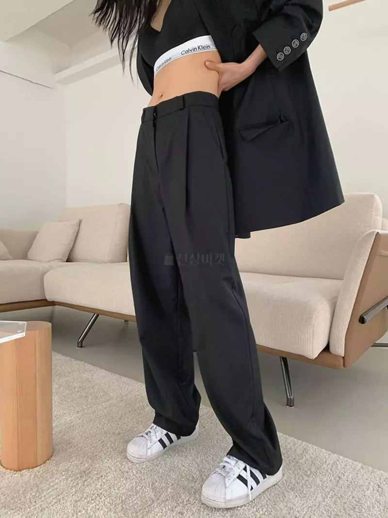 Jkichi - Korean Women Fashion - #womensfashion - Boxy Soft Pants - 2