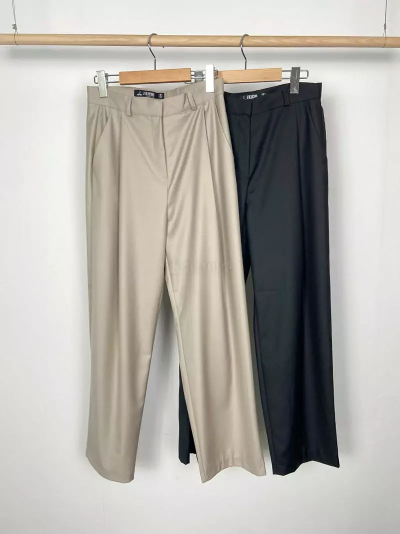 Jkichi - Korean Women Fashion - #momslook - Boxy Soft Pants - 4