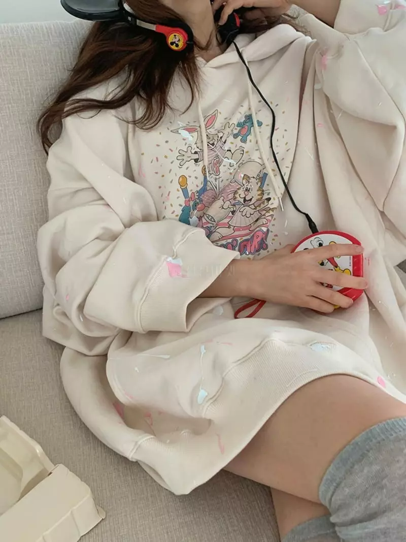 Jkichi - Korean Women Fashion - #womensfashion - Party Hoody - 3