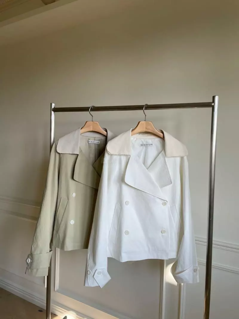 Kare - Korean Women Fashion - #womensfashion - Coloring Short Trench Coat - 4