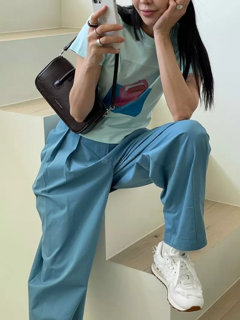 Kare - Korean Women Fashion - #momslook - Note Tee - 2