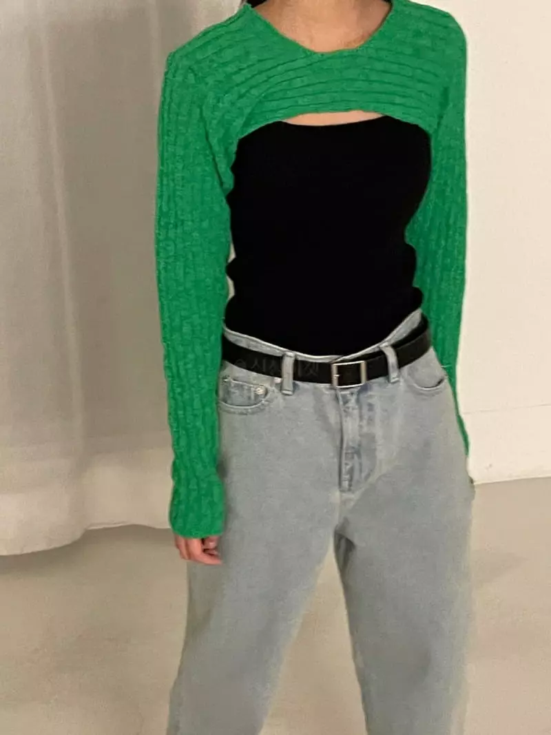 Kare - Korean Women Fashion - #momslook - Rib Sleeveless Tee - 2