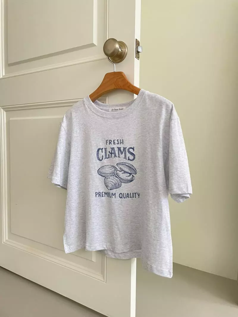 Kare - Korean Women Fashion - #womensfashion - Clam Tee - 4