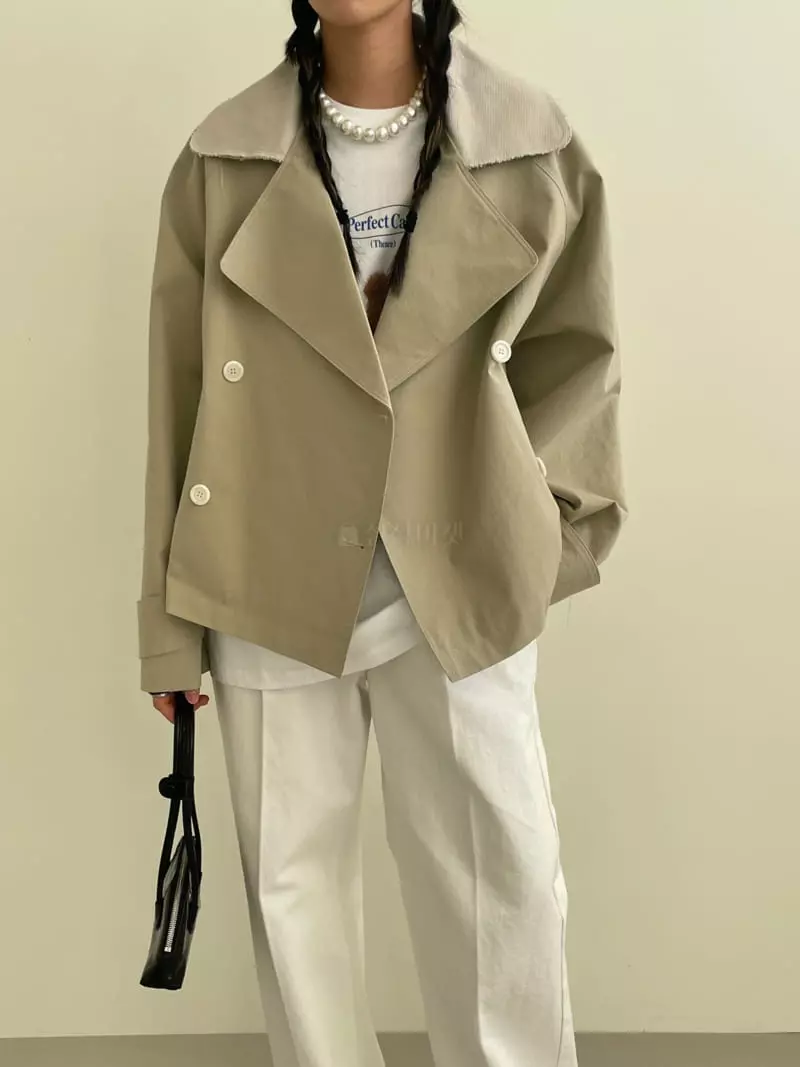 Kare - Korean Women Fashion - #thelittlethings - Coloring Short Trench Coat