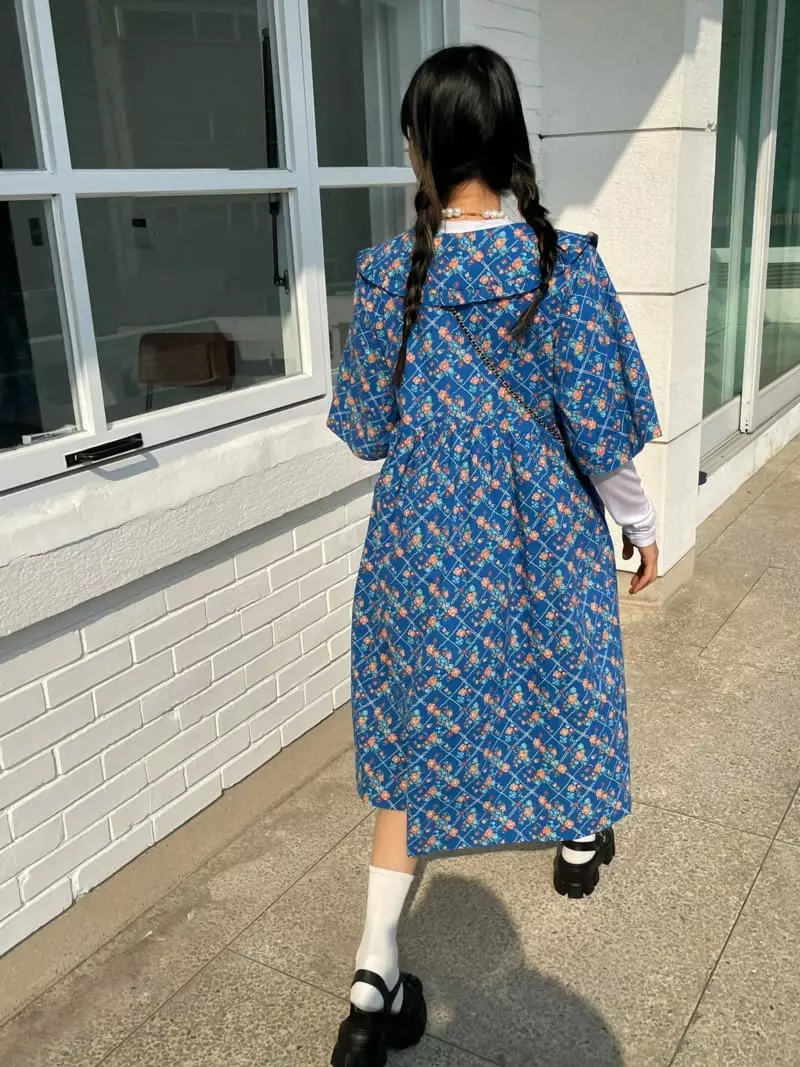 Kare - Korean Women Fashion - #vintageinspired - Big Collar One-piece - 2