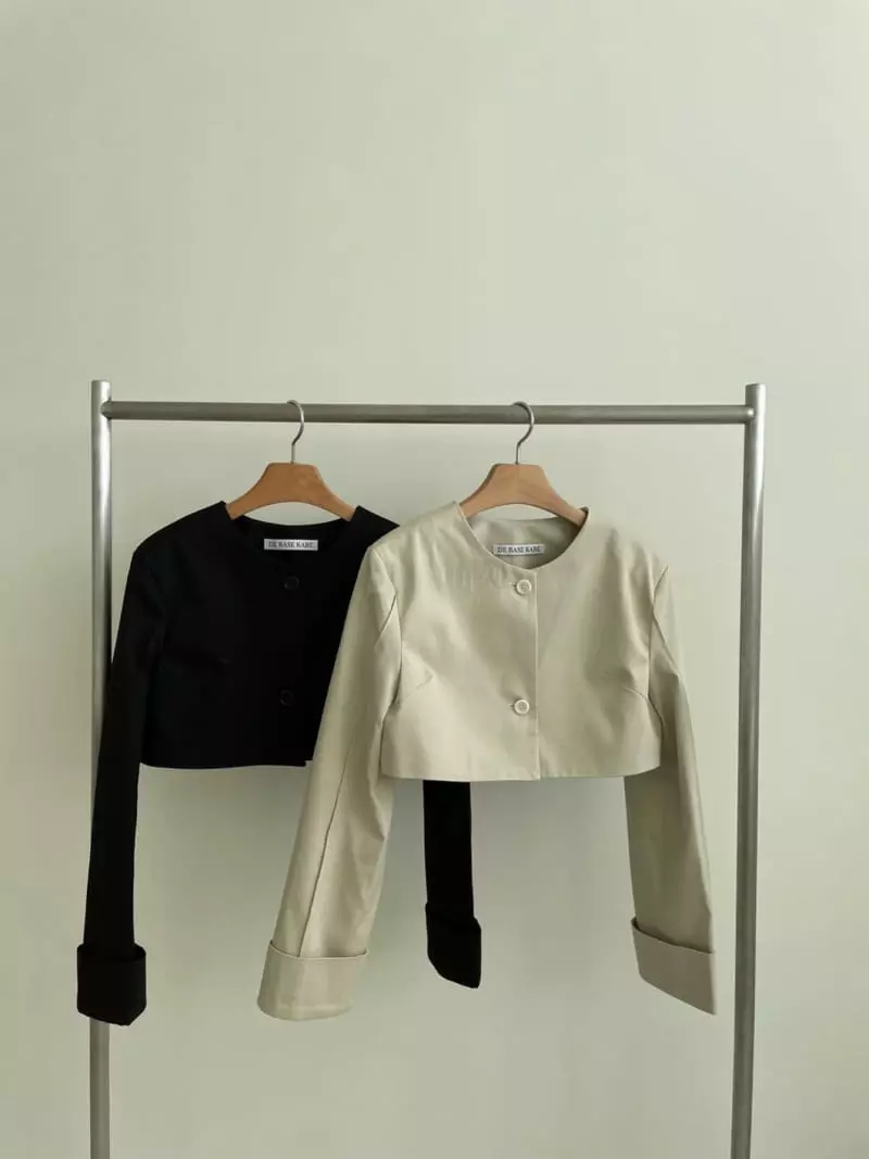 Kare - Korean Women Fashion - #momslook - Crop Jacket - 4