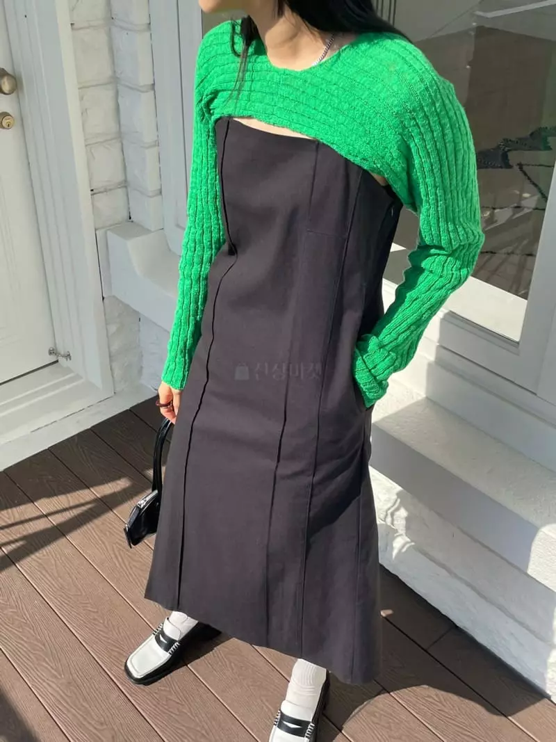 Kare - Korean Women Fashion - #womensfashion - Rib Bolero - 2
