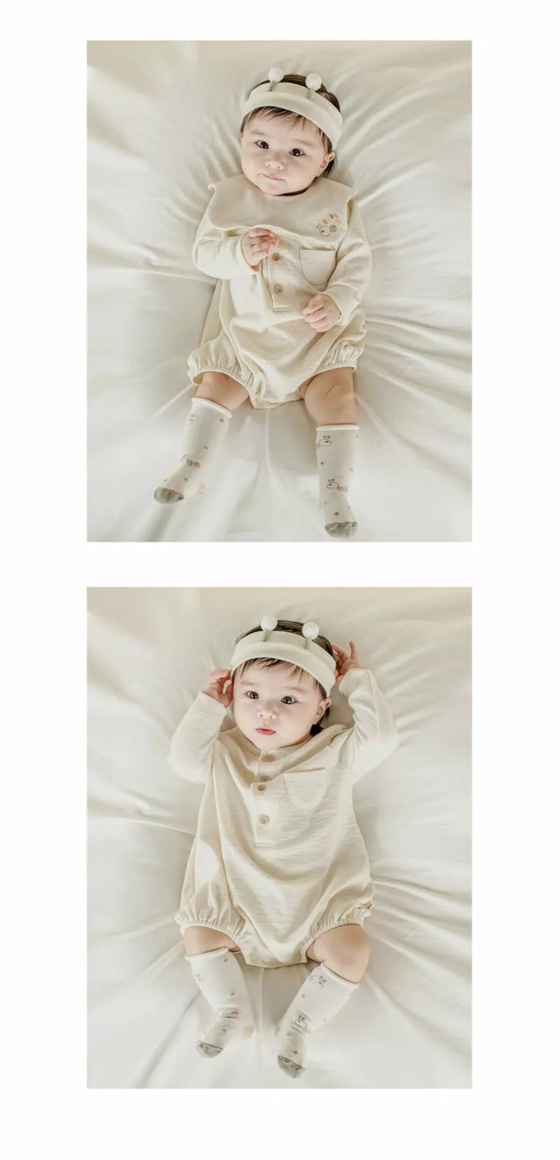 Kids Clara - Korean Baby Fashion - #babylifestyle - Larva Rolling Baby Knee Socks [set of 5] - 4