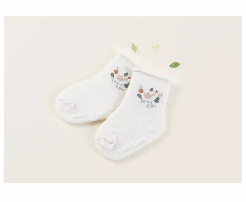 Kids Clara - Korean Baby Fashion - #onlinebabyshop - Jess Baby Socks [set of 5] - 4