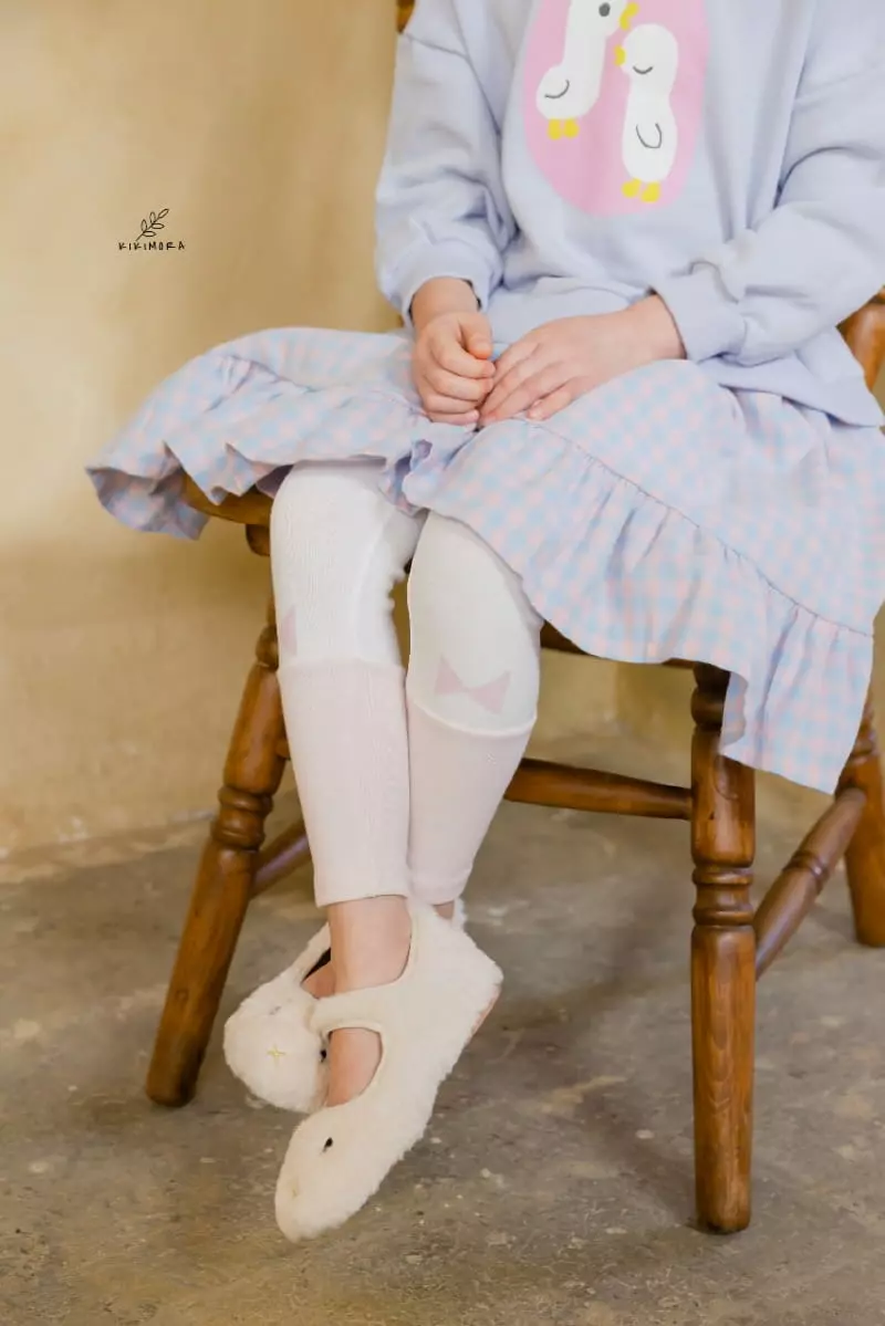 Kikimora - Korean Children Fashion - #prettylittlegirls - Ribbon Leggings - 4