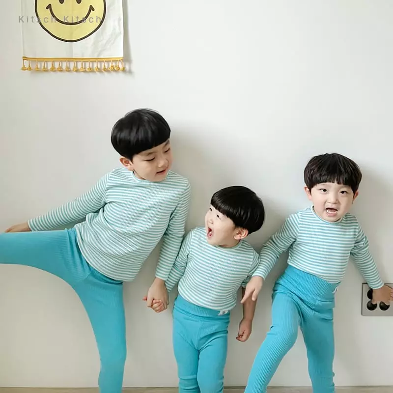 Kitsch Kitsch - Korean Children Fashion - #childofig - Stripes Rib Easywear - 11