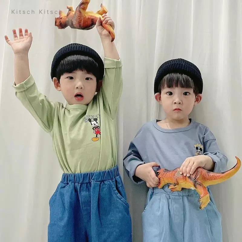 Kitsch Kitsch - Korean Children Fashion - #childofig - Disney Mickey Long Sleeves Tee - 7