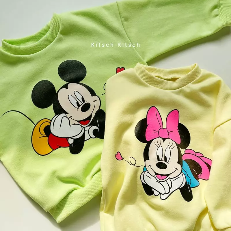 Kitsch Kitsch - Korean Children Fashion - #childofig - Disney Look Only Me Mickey Top Pants Set - 6