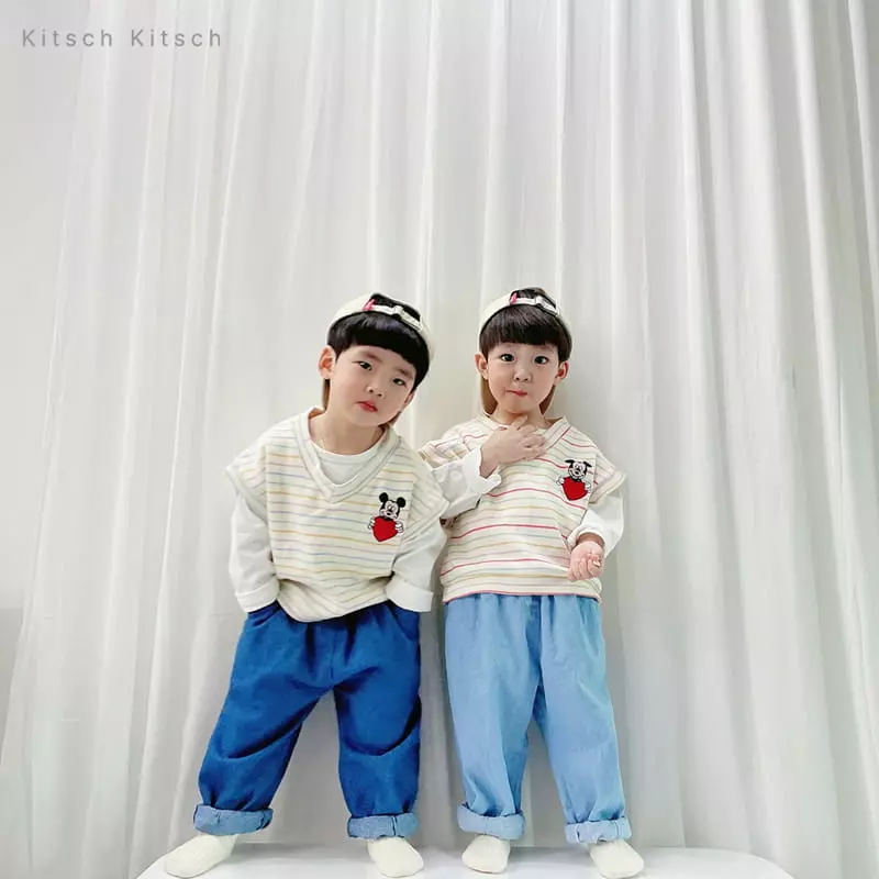 Kitsch Kitsch - Korean Children Fashion - #childrensboutique - Disney Mickey Long Sleeves Tee - 8