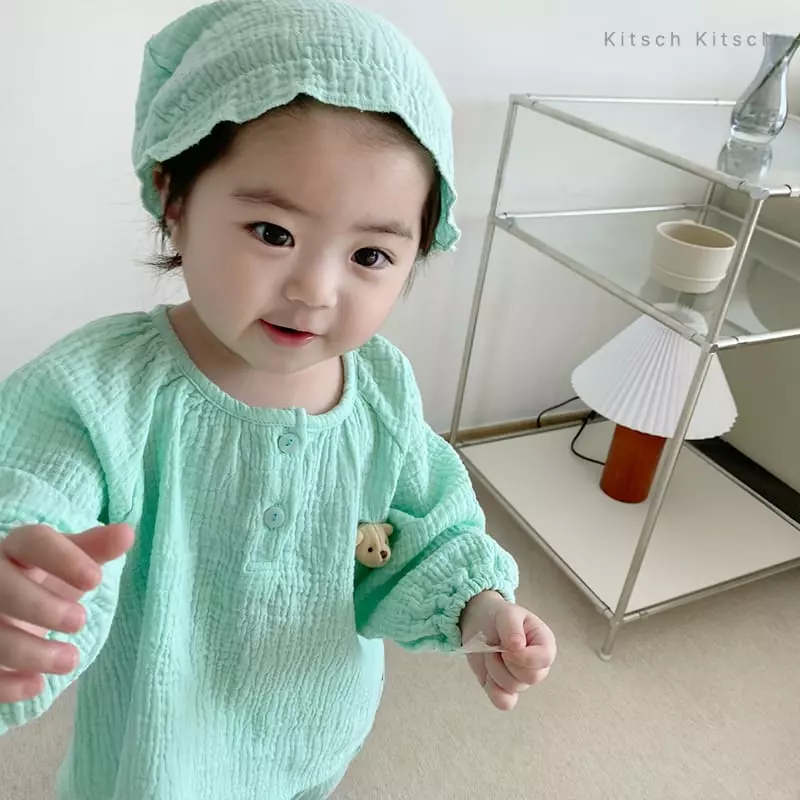 Kitsch Kitsch - Korean Children Fashion - #discoveringself - Pastel Spring Bear Top Bottom Set - 12