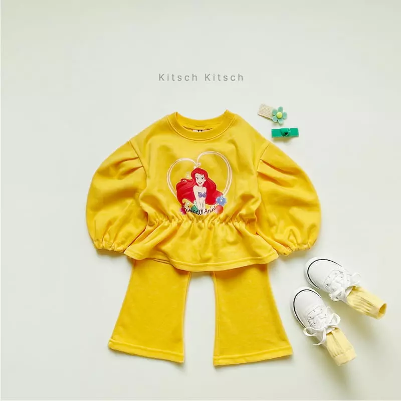 Kitsch Kitsch - Korean Children Fashion - #littlefashionista - Disney Princess Top Bottom Set - 3