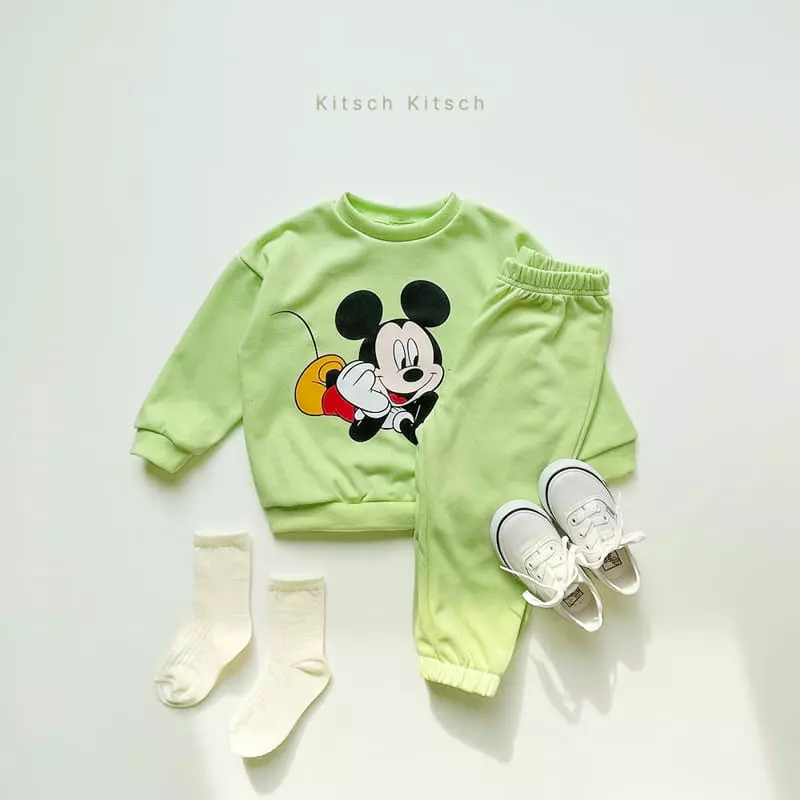 Kitsch Kitsch - Korean Children Fashion - #minifashionista - Disney Look Only Me Mickey Top Pants Set