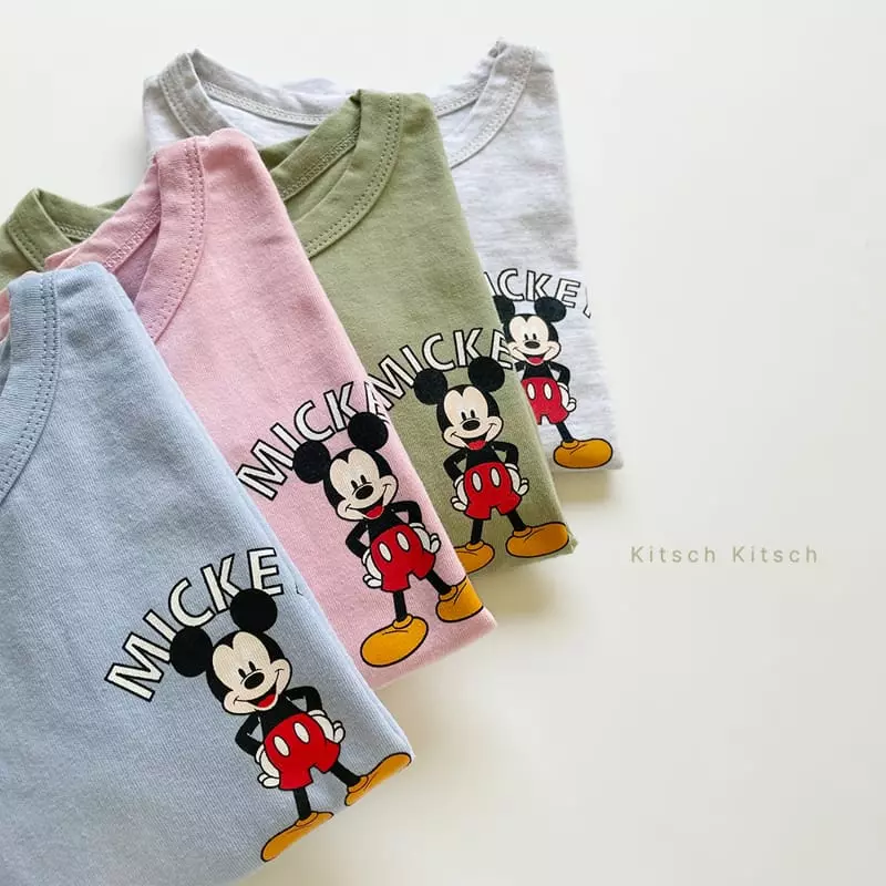 Kitsch Kitsch - Korean Children Fashion - #prettylittlegirls - Disney Mickey Long Sleeves Tee - 3