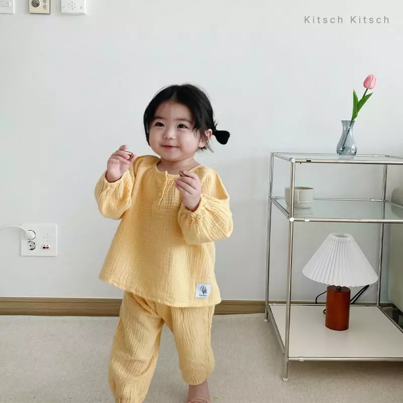 Kitsch Kitsch - Korean Children Fashion - #stylishchildhood - Pastel Spring Bear Top Bottom Set - 8
