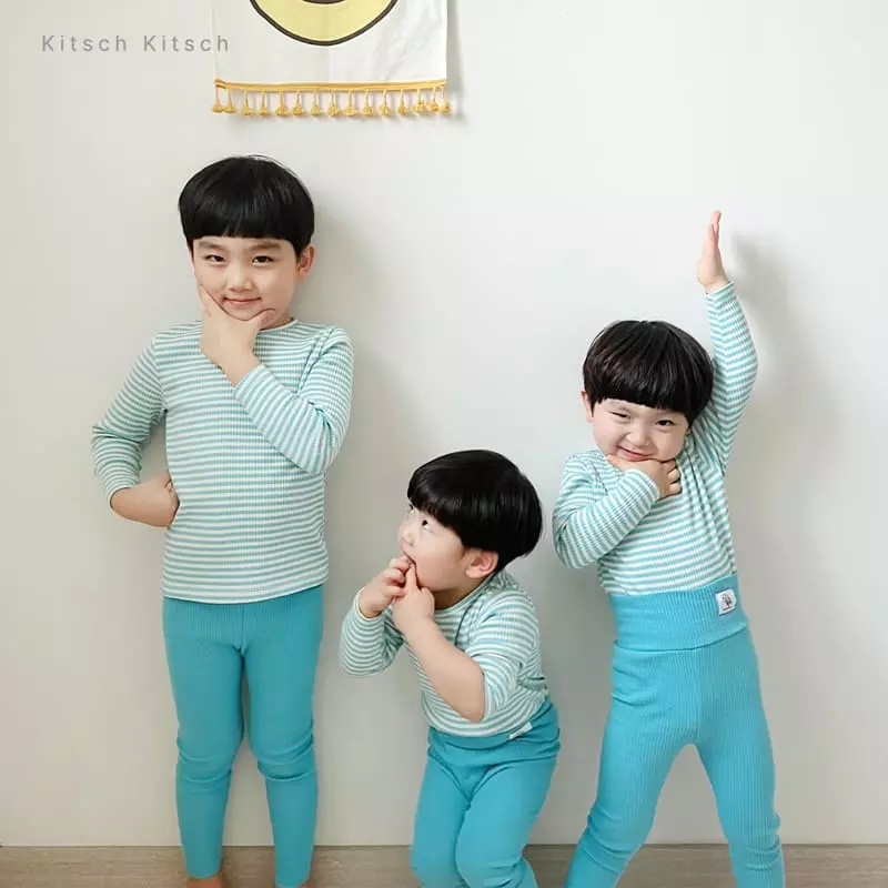 Kitsch Kitsch - Korean Children Fashion - #stylishchildhood - Stripes Rib Easywear - 10