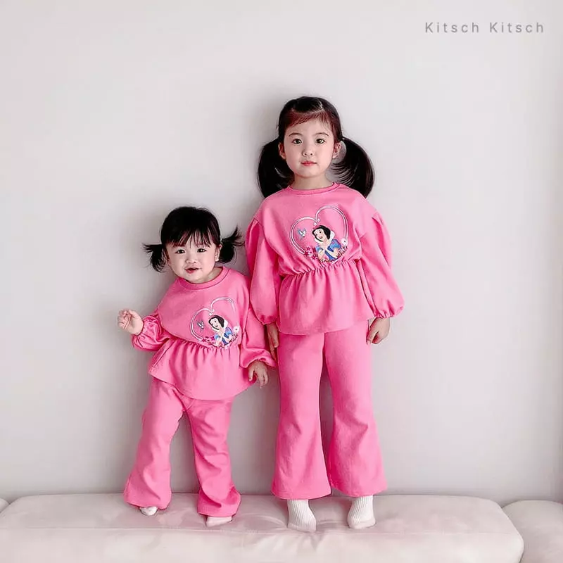 Kitsch Kitsch - Korean Children Fashion - #stylishchildhood - Disney Princess Top Bottom Set - 9