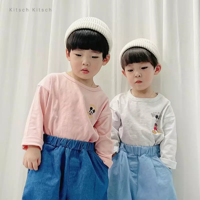 Kitsch Kitsch - Korean Children Fashion - #stylishchildhood - Disney Mickey Long Sleeves Tee - 6