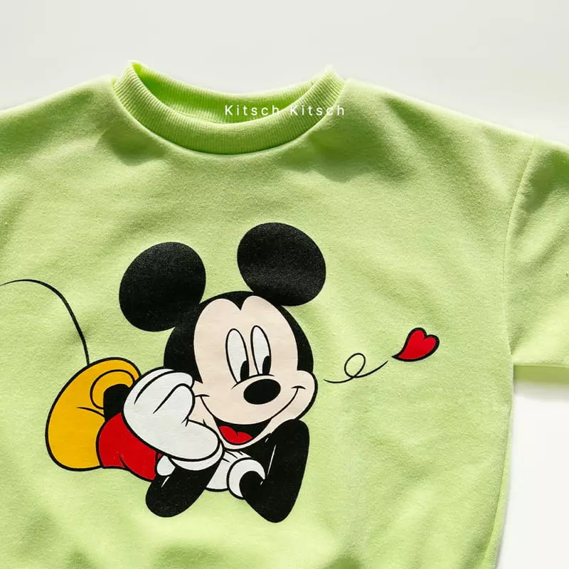 Kitsch Kitsch - Korean Children Fashion - #stylishchildhood - Disney Look Only Me Mickey Top Pants Set - 5