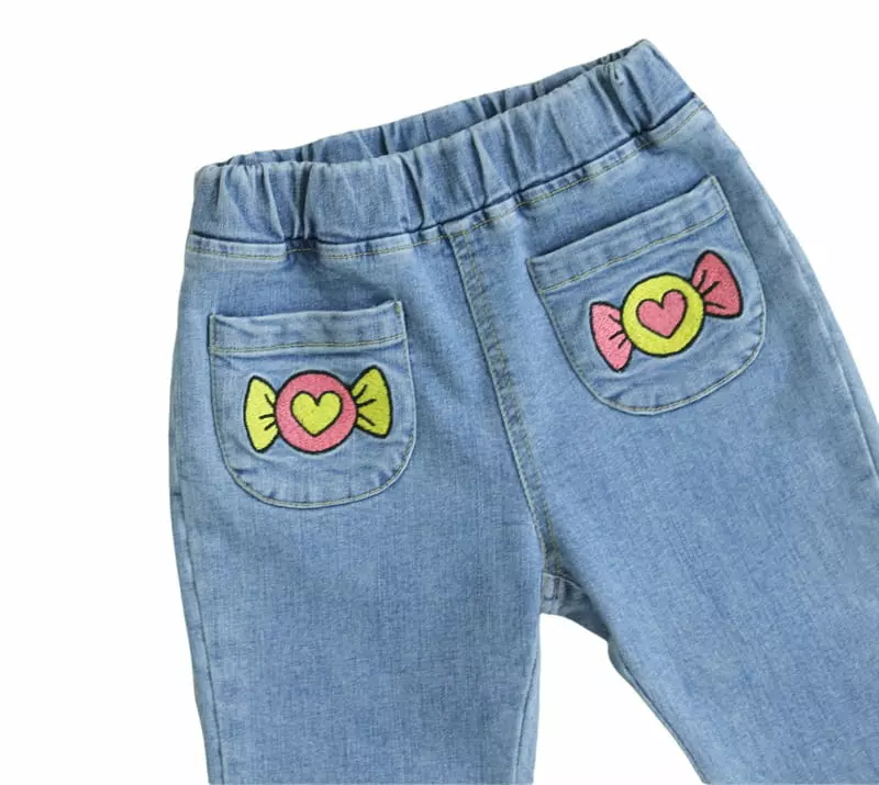Kokoyarn - Korean Children Fashion - #Kfashion4kids - Bella Heart Jeans - 2