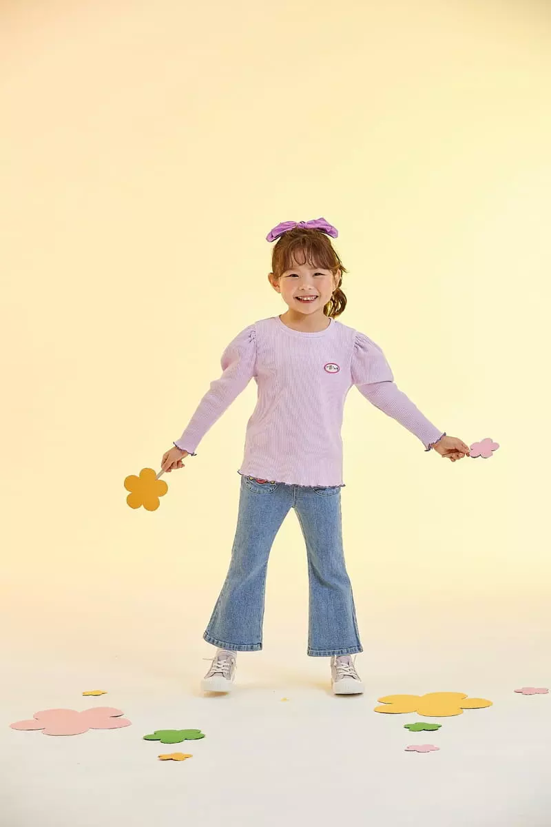 Kokoyarn - Korean Children Fashion - #Kfashion4kids - Rib Puff Tee - 5