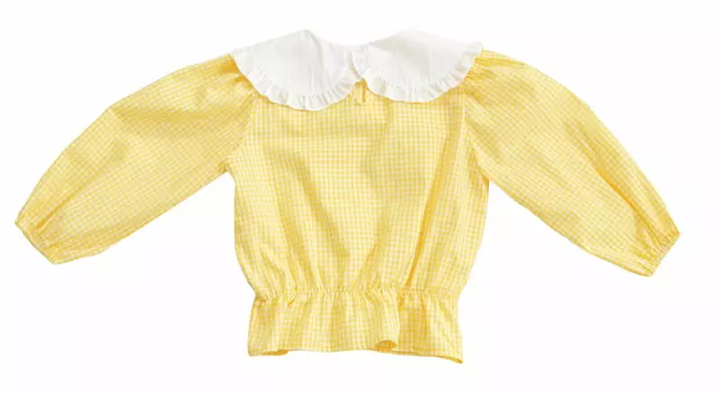 Kokoyarn - Korean Children Fashion - #childofig - Check Frill Blouse - 2