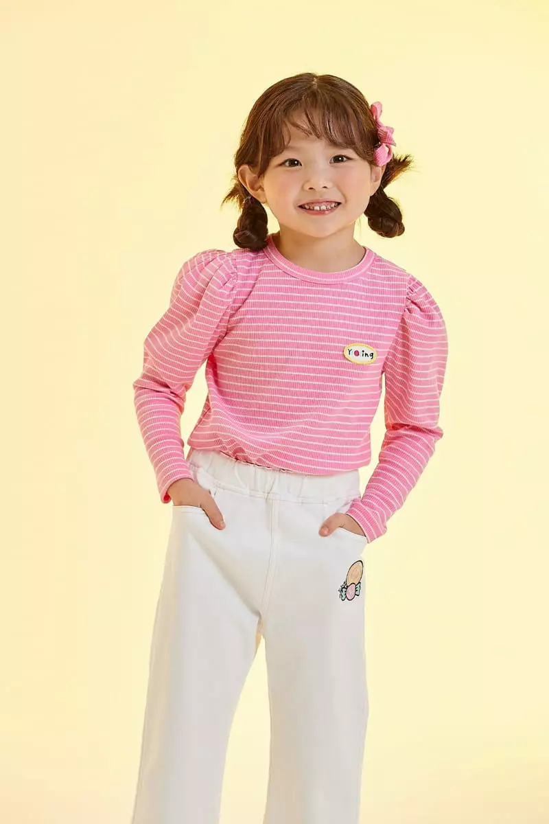 Kokoyarn - Korean Children Fashion - #designkidswear - Candy Girl Embroidery Pants - 7