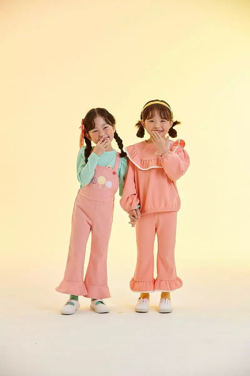 Kokoyarn - Korean Children Fashion - #designkidswear - Rolly Pop Dungarees Pants - 3