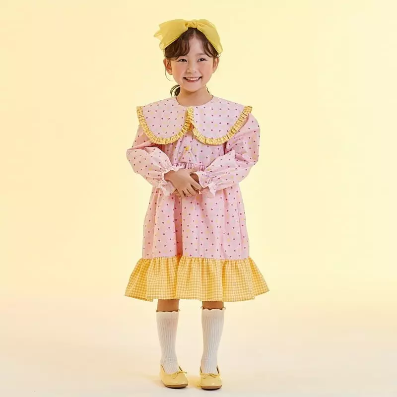 Kokoyarn - Korean Children Fashion - #discoveringself - Mini Candy Frill One-piece - 3