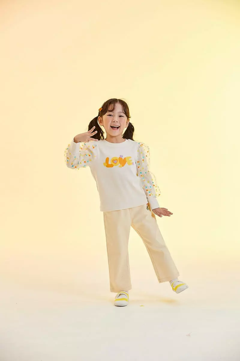 Kokoyarn - Korean Children Fashion - #fashionkids - Candy Girl Embroidery Pants - 9