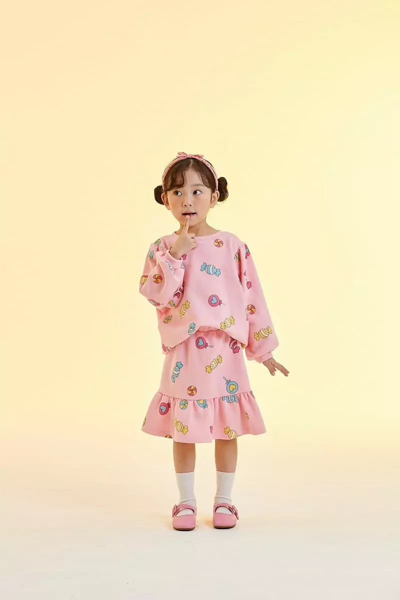 Kokoyarn - Korean Children Fashion - #fashionkids - Candy Girl Top Bottom Set - 8