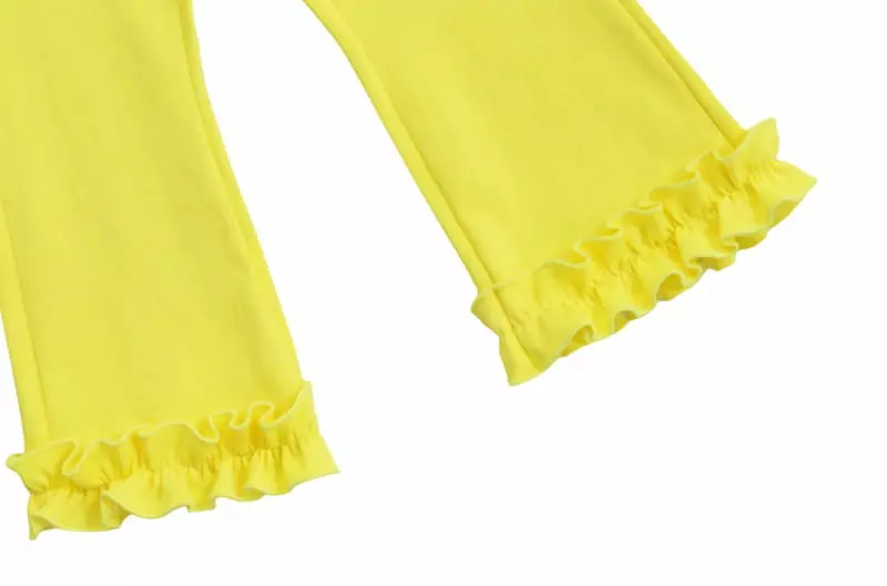 Kokoyarn - Korean Children Fashion - #kidsshorts - Romi Frill Bootscut Pants - 2