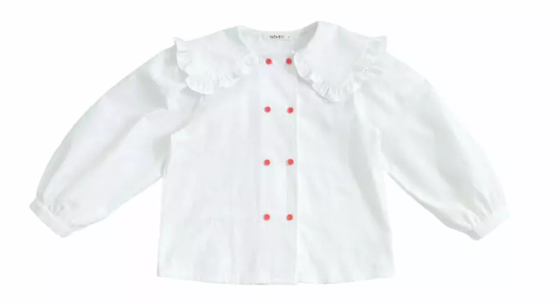 Kokoyarn - Korean Children Fashion - #kidsshorts - Collar Blouse